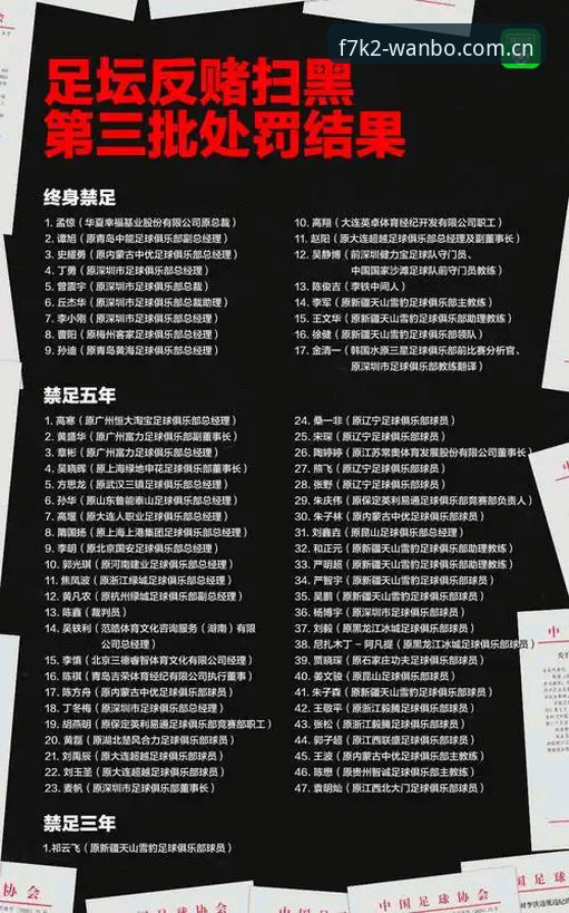 万博MAX安卓版 足协第三批禁足名单深度评测:65人受罚背后的行业震荡与反思